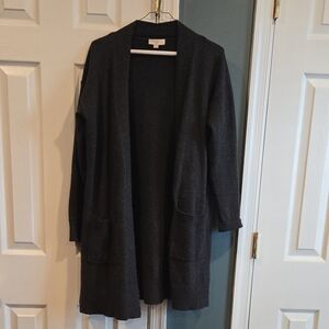 Women's Grey Cardigan Sweater